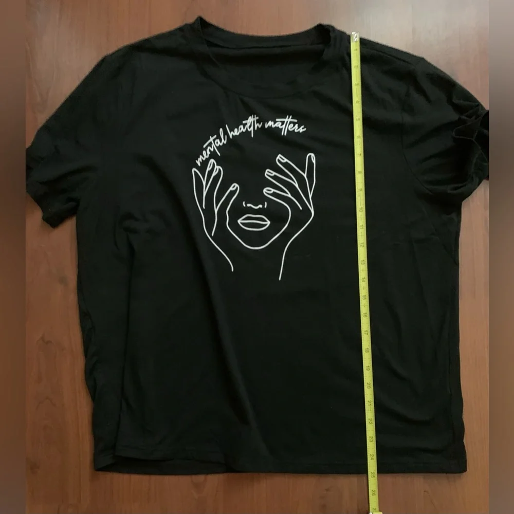 SHEIN CURVE Women’s Short Sleeve Shirt Black Size 1X - Picture 4 of 6